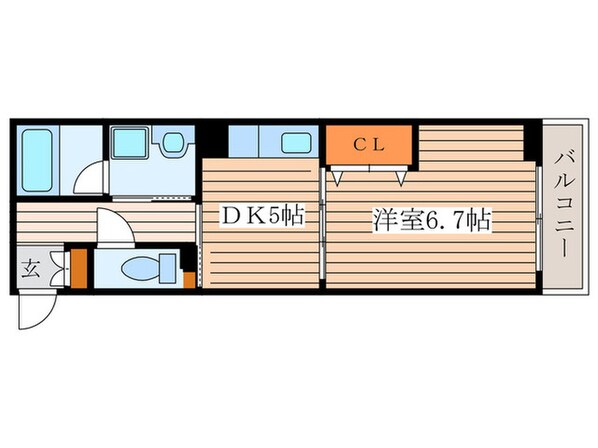 メゾンドヴェ－ルの物件間取画像